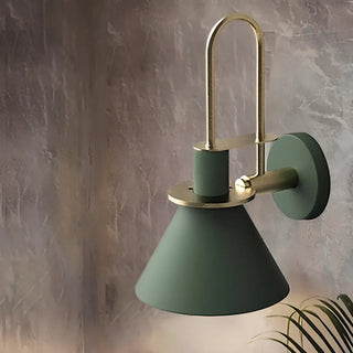 Modern Green Cone LED Vanity Wall Light Fixtures Zawala Image - 2
