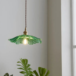 ZOWALA - Modern Transparent Glass Flower Mini Pendant Light Image - 1