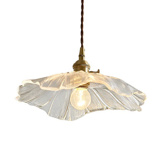 ZOWALA - Modern Transparent Glass Flower Mini Pendant Light Image - 10