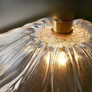 ZOWALA - Modern Transparent Glass Flower Mini Pendant Light Image - 11