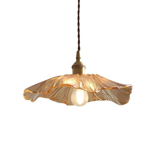 ZOWALA - Modern Transparent Glass Flower Mini Pendant Light Image - 6