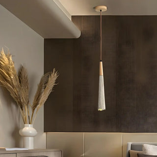 ZOWALA - Modern Bedroom Concrete Tapered Geometric Pendant Light Image - 4