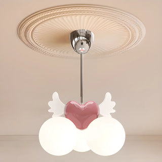 ZOWALA - Modern Heart-Shaped Globe Chandelier Image - 2