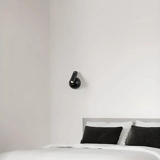 Aluminum Globe Base Cylinder Bedroom Reading Wall Light Zawala Image - 2