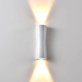 Modern Hourglass Design Up Down LED Wall Sconce Zawala Image - 11