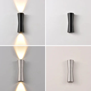 Modern Hourglass Design Up Down LED Wall Sconce Zawala Image - 13