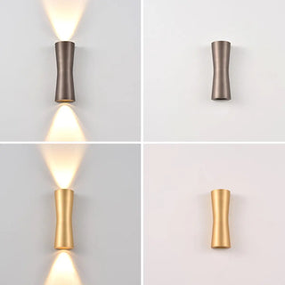 Modern Hourglass Design Up Down LED Wall Sconce Zawala Image - 14