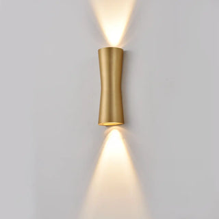 Modern Hourglass Design Up Down LED Wall Sconce Zawala Image - 6