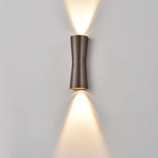 Modern Hourglass Design Up Down LED Wall Sconce Zawala Image - 7