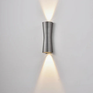 Modern Hourglass Design Up Down LED Wall Sconce Zawala Image - 8