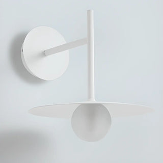 Black Minimalist Circular Shade Metal Wall Sconce Zawala Image - 10