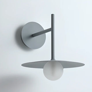 Black Minimalist Circular Shade Metal Wall Sconce Zawala Image - 11