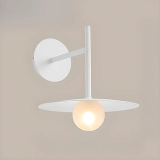 Black Minimalist Circular Shade Metal Wall Sconce Zawala Image - 7