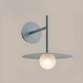 Black Minimalist Circular Shade Metal Wall Sconce Zawala Image - 8