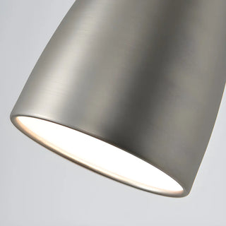 Contemporary Swing Arm Iron Bedroom Nickel Wall Light Image - 12