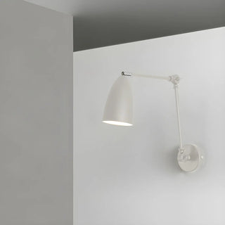 Contemporary Swing Arm Iron Bedroom Nickel Wall Light Image - 3