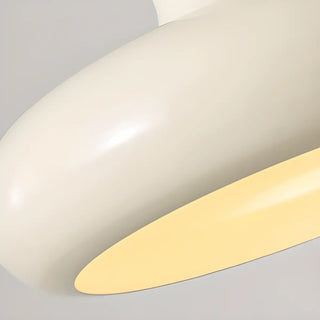 ZOWALA - Modern Orange Mushroom Round Iron Pendant Light Image - 10