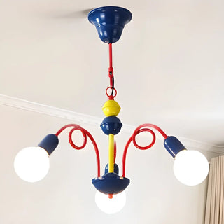 ZOWALA - Modern Kids Colorful 8-Light Globe Ceiling Light