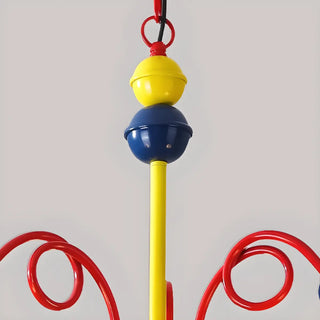ZOWALA - Modern Kids Colorful 8-Light Globe Ceiling Light