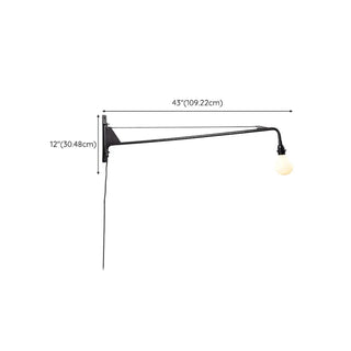 Rotating Black Geometric Modern Wall Light Fixture Zawala Image - 9