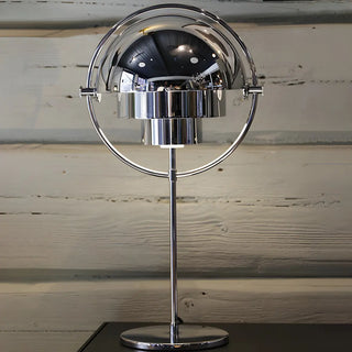 Unique Ring Silver Dome Multi-Layered Metal Table Lamp Zawala Image - 3