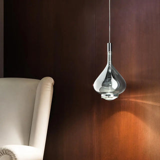 ZOWALA - Modern Glass Teardrop LED Pendant Light Flexible Length Image - 1
