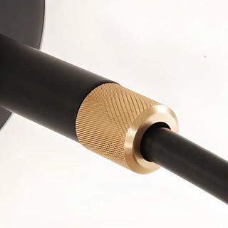 Modern Black and Gold Cylinder LED Vanity Light Zawala Image - 14