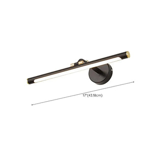 Modern Black and Gold Cylinder LED Vanity Light Zawala Image - 17