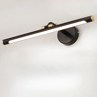 Modern Black and Gold Cylinder LED Vanity Light Zawala Image - 9