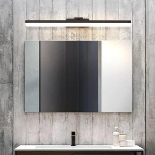 Bathroom Black Modern Linear LED Metal Vanity Light Zawala Image - 1