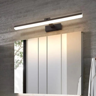 Bathroom Black Modern Linear LED Metal Vanity Light Zawala Image - 2