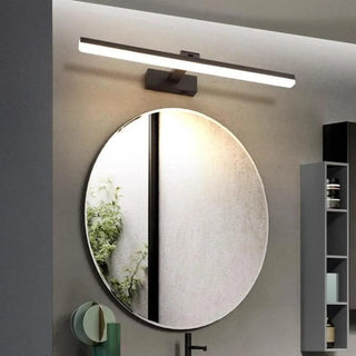 Bathroom Black Modern Linear LED Metal Vanity Light Zawala Image - 4