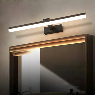 Bathroom Black Modern Linear LED Metal Vanity Light Zawala Image - 5