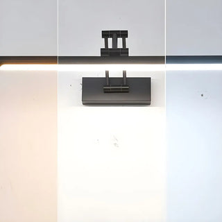 Black Modern Linear Metal Swing Arm Vanity Light Zawala Image - 4