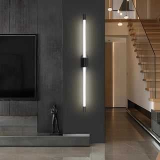 Modern Linear Metal LED Wall Light Fixture Gold Zawala Image - 1