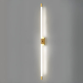 Modern Linear Metal LED Wall Light Fixture Gold Zawala Image - 12