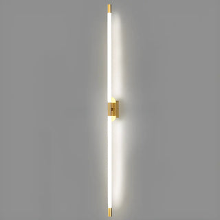 Modern Linear Metal LED Wall Light Fixture Gold Zawala Image - 13
