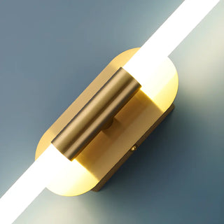 Modern Linear Metal LED Wall Light Fixture Gold Zawala Image - 5