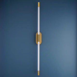 Modern Linear Metal LED Wall Light Fixture Gold Zawala Image - 7