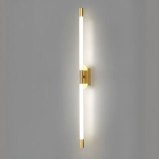 Modern Linear Metal LED Wall Light Fixture Gold Zawala Image - 9