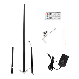 Modern Minimalist White Linear Aluminum LED Floor Lamp Zawala Image - 14