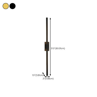 ZOWALA - Modern Minimalist Black Vertical Wall Vanity Light Image - 14