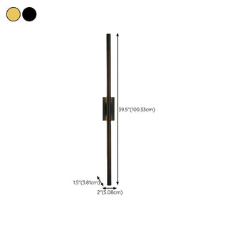 ZOWALA - Modern Minimalist Black Vertical Wall Vanity Light Image - 15