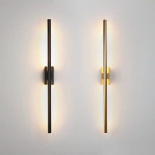 ZOWALA - Modern Minimalist Black Vertical Wall Vanity Light Image - 2