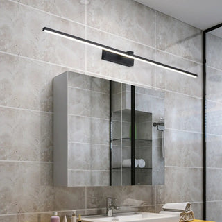Extra Wide Black LED Bathroom Vanity Mirror Light Zawala Image - 2