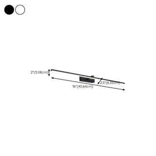 Extra Wide Black LED Bathroom Vanity Mirror Light Zawala #size