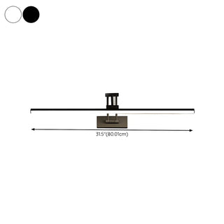 White Adjustable Modern Linear Metal Vanity Light Zowala Image - 12