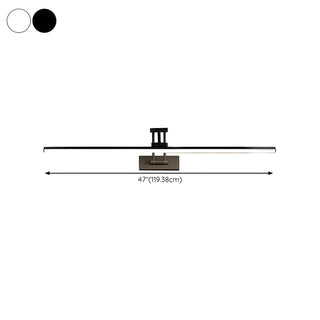 White Adjustable Modern Linear Metal Vanity Light Zowala Image - 14