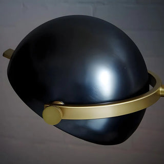 Modern Marble Base Black Dome Metal Floor Lamp Zawala Image - 7