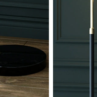 Modern Marble Side Table Arced Globe Floor Lamp Zawala Image - 13
